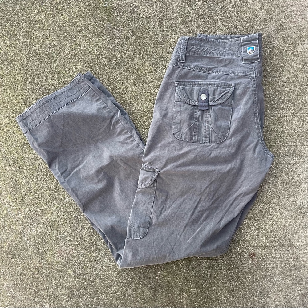 Kuhl Vintage Patina Dye Women's Size 2 Grey Cargo Hiking Pants